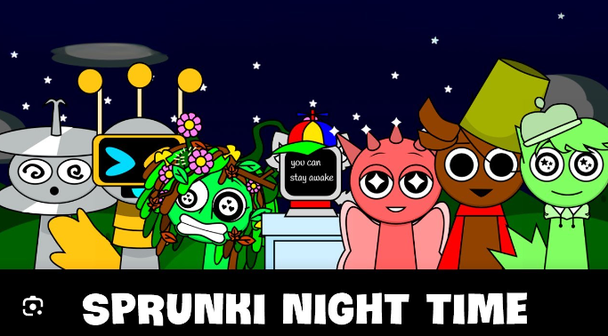 Sprunki Night Time - Create Dreamy Melodies Under the Digital Stars